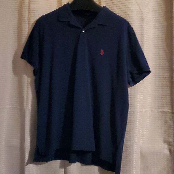 USPOLO ASSN PERFORMANCE PIQUE MEN SHIRT BLACK 2XL - Picture 1 of 8